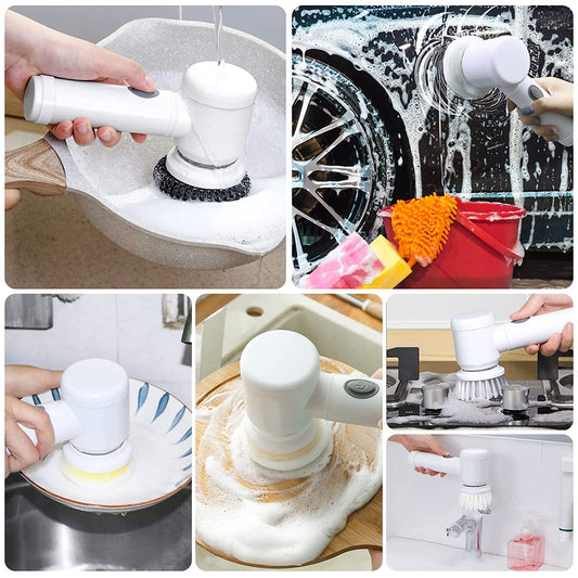 5 in 1 Handheld Cleaning Brush Scrubber